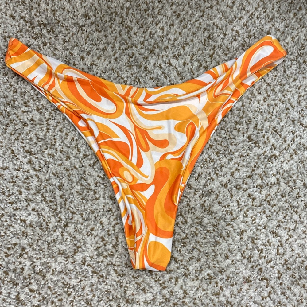orange bikini bottom